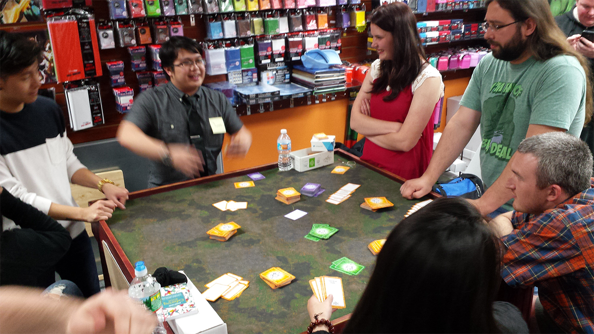 plottwistgame's tweet photo. I had a great timing demoing Plot Twist at @NerdvanaNJ last night. Thanks for playing, everyone! https://t.co/05Lz2J3nV6
