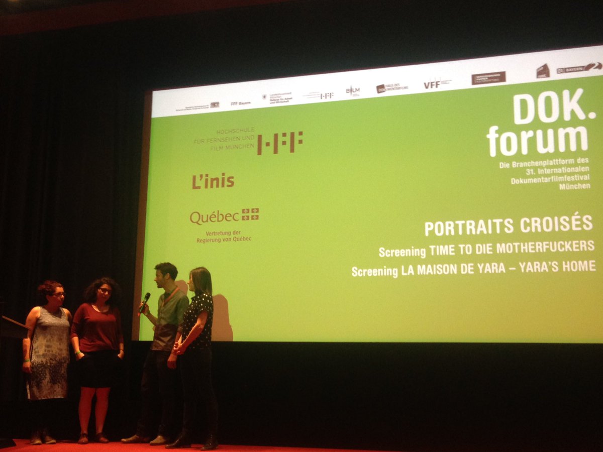Yara's home - World Premiere: wonderful film. Thanks to the program Portraits croises, thanks to HFF and l'inis