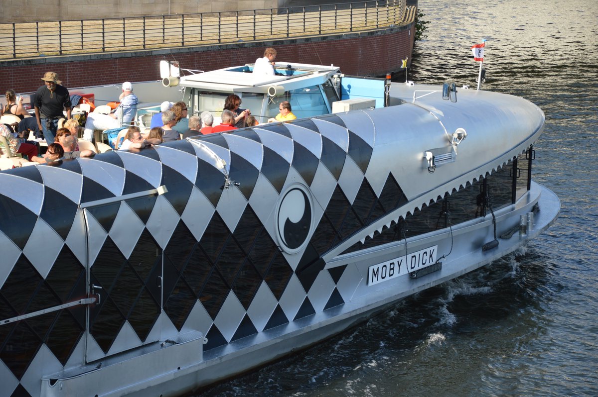 markpelton's tweet image. Moby Dick on The Spree River in Berlin -- #CNNiReport #CNNSpring