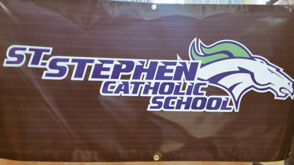StStephen_tcdsb's tweet photo. So excited!  Can't wait to use our new St. Stephen School banner. Thanks Safeguard Marketing Solutions!  Great job! https://t.co/JERSwjZIOy