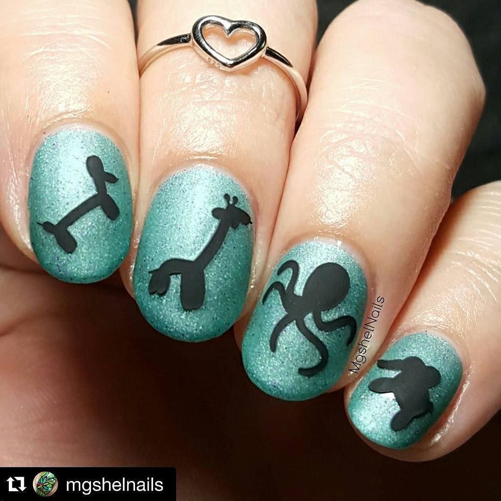EatSleepPolish's tweet photo. So stinkin' cute!!! Amiright? Gasp! #Repost @mgshelnails with @repostapp.
・・・
How cute are these balloon animal dec… https://t.co/mY2NH4Smud