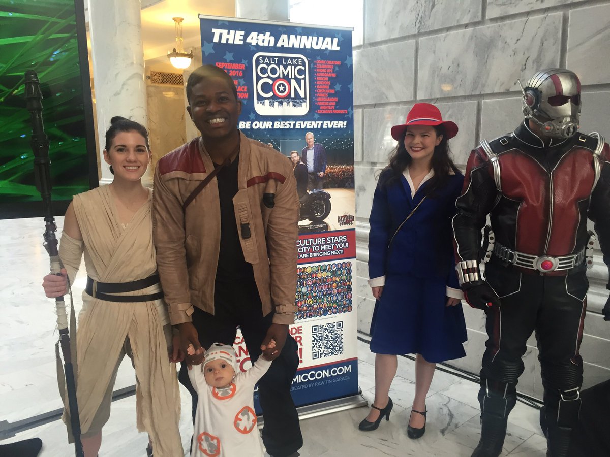 ryanMpainter's tweet photo. Cosplay out in force today. The best is yet to be.... @slcomiccon https://t.co/I9v0HfdxFp