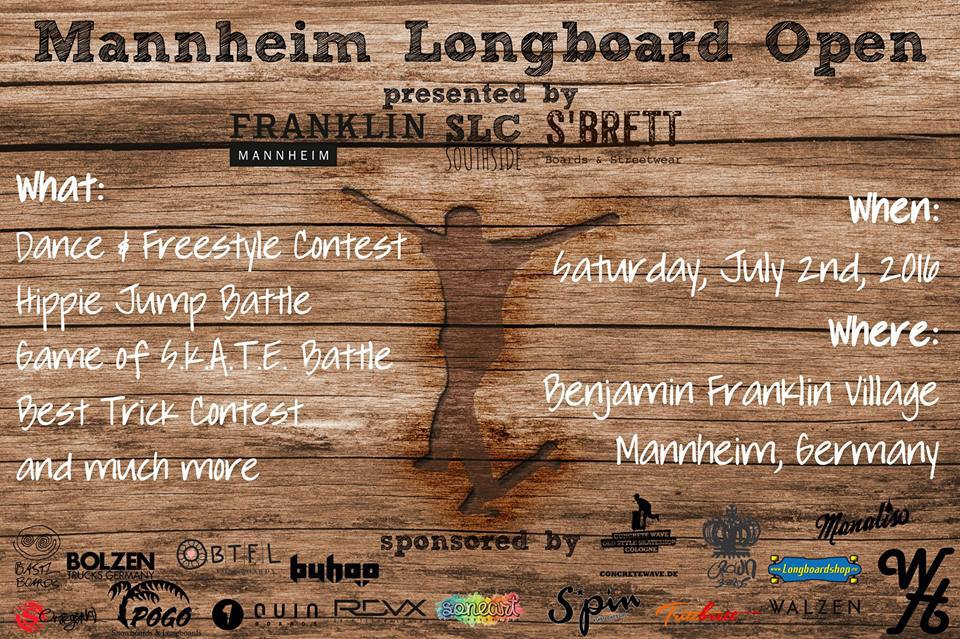 First Mannheim Longboard Open !  At the 2nd of July 2016 buhoo.com/first-mannheim…