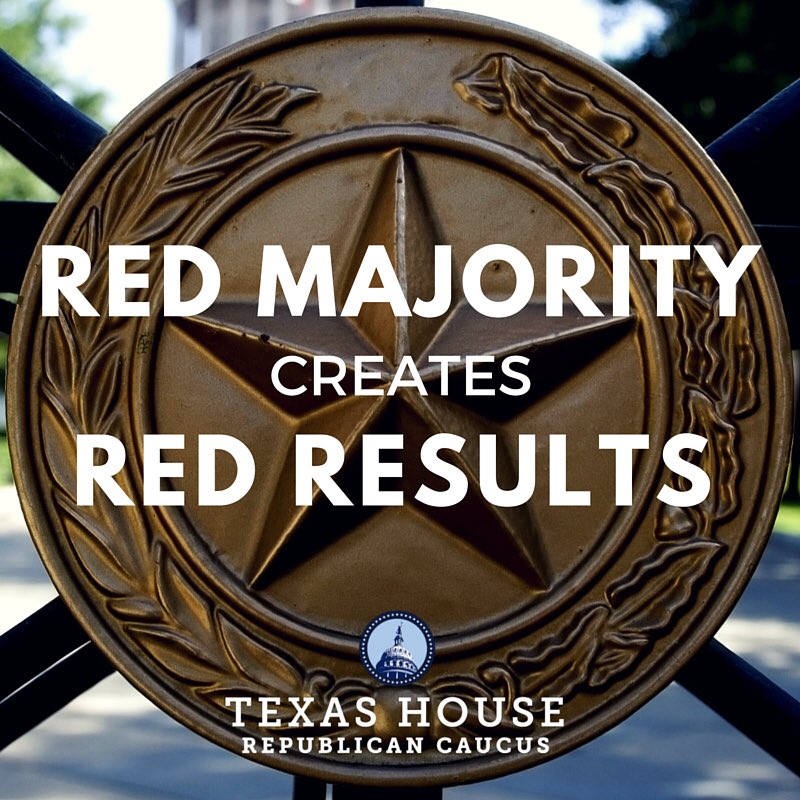 TXGOPCaucus's tweet photo. THRC will debut a new video on the #RedMajority in the TX House during #RPT2016! Make sure to see it at booth #823. https://t.co/XbKDygQ2h0