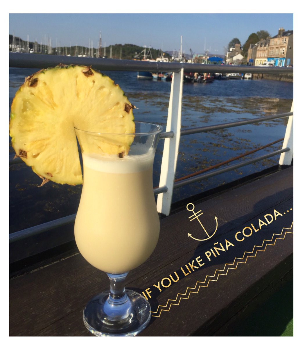 Beautiful day in sunny Tarbert. 

Piña colada, the perfect drink to ease you in to, and all the way through, summer!