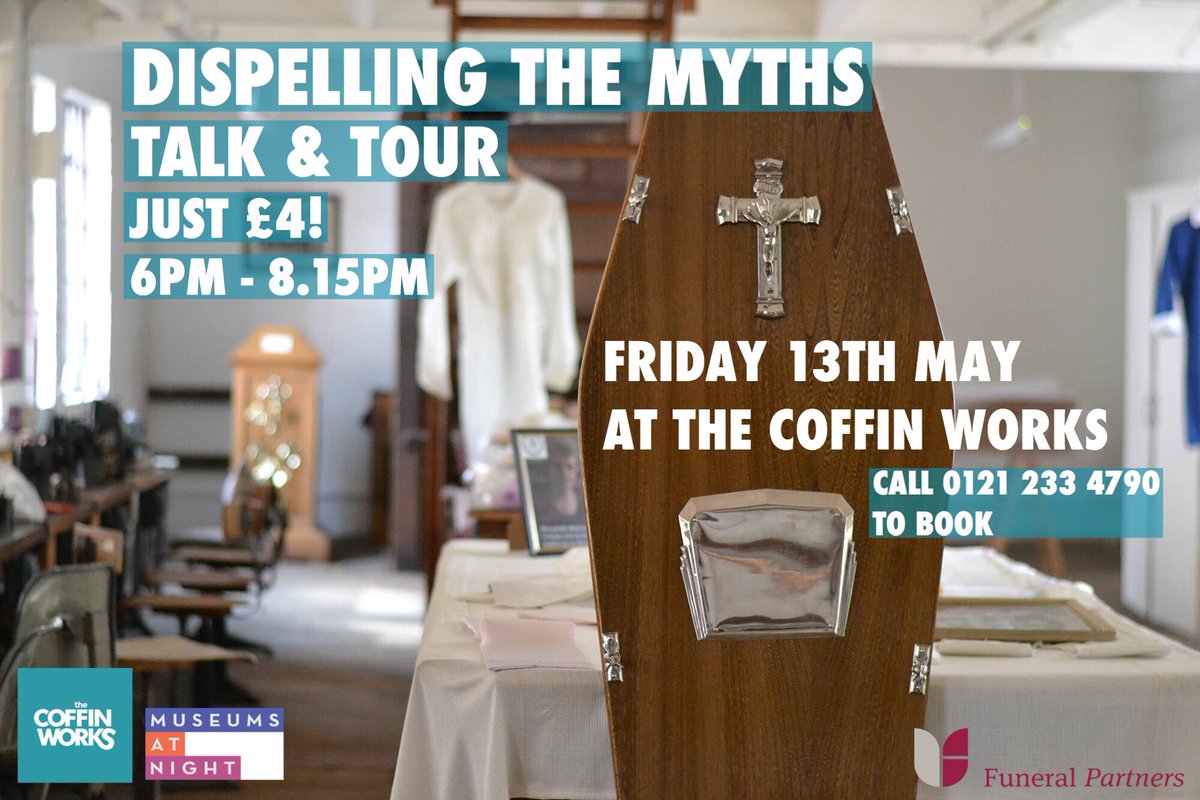 Coffin Works (@coffinworks) on Twitter photo Still a few places left on our <a href="/MuseumsAtNight/">Museums at Night</a> event this Friday 13th! Special talk by Gemma Freeman of <a href="/fspfunerals/">Funeral Partners</a> Still a few places left on our <a href="/MuseumsAtNight/">Museums at Night</a> event this Friday 13th! Special talk by Gemma Freeman of <a href="/fspfunerals/">Funeral Partners</a>