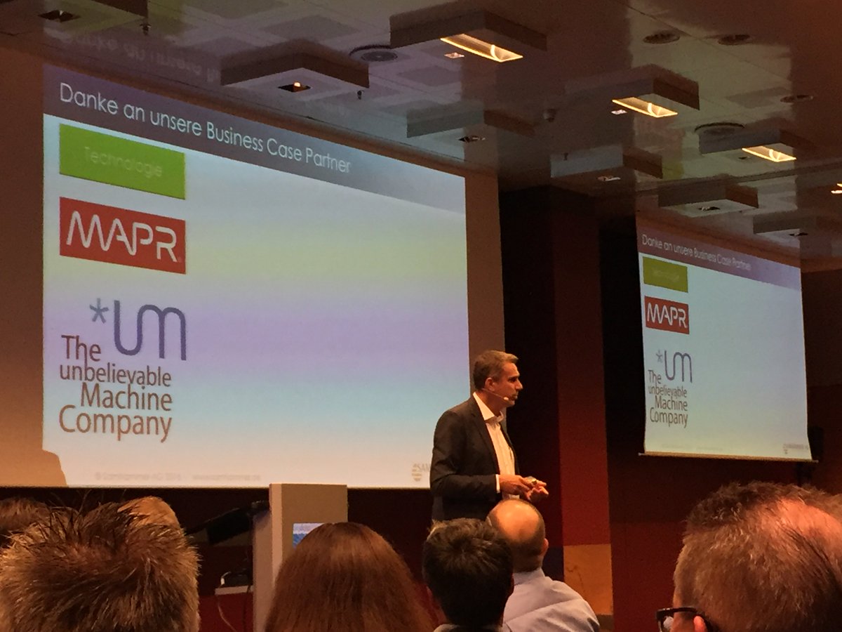 HPE_AI's tweet image. Here&apos;s Thomas Hellerich from Samhammer AG speaking about agile service organizations at #bigdataeverywhere in Munich