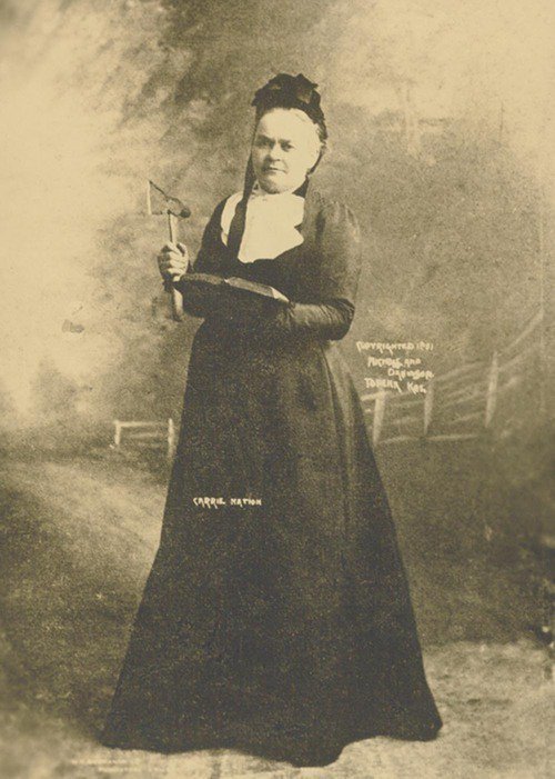 Amazing Historical Photo of Carrie Nation in 1901 
