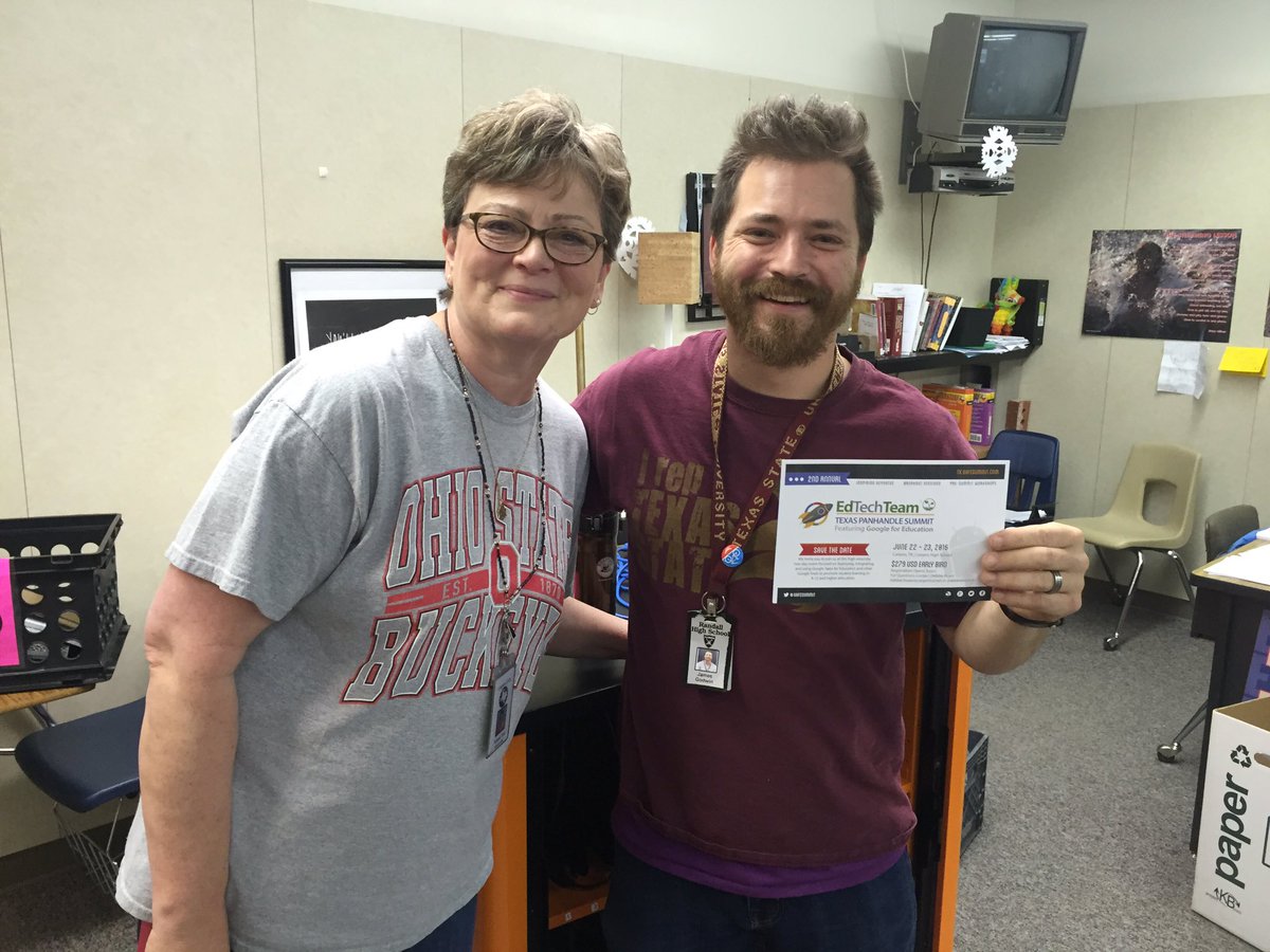 debbieboyer5's tweet photo. #CISDGameOn quest and level up action wins James Godwin a Texas Panhandle #GAFESummit registration! @teachgodwin https://t.co/eVdGFPshN7