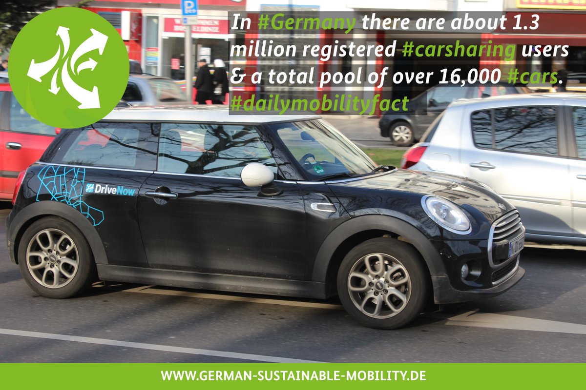 #dailymobilityfact #carsharing #Germany @bcs_eV @DriveNow_DE