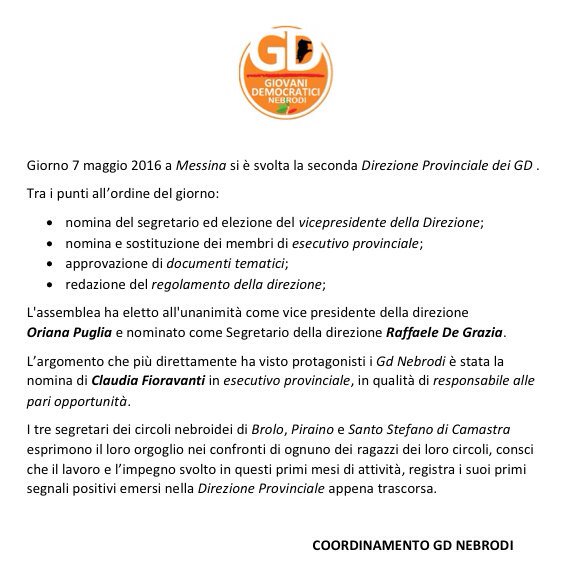 GDNebrodi's tweet photo. Direzione provinciale GD
#GDnebrodi
#Vola https://t.co/BH43q7Yxr0