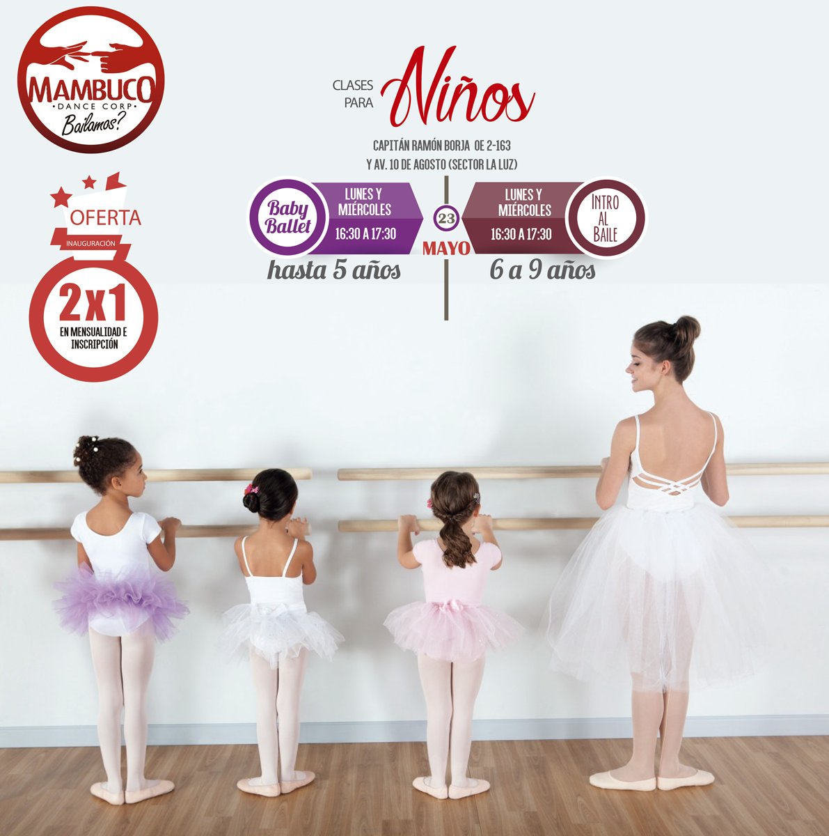 MambucoEc's tweet photo. NUEVOS CURSOS NIÑOS 💃💃
🏡Capitán Ramòn Borja OE 2-163 y Av.10 de Agosto
📞  Llámanos o Whatsapp: 0984956474-0992719425 https://t.co/PgHVaxgU0F