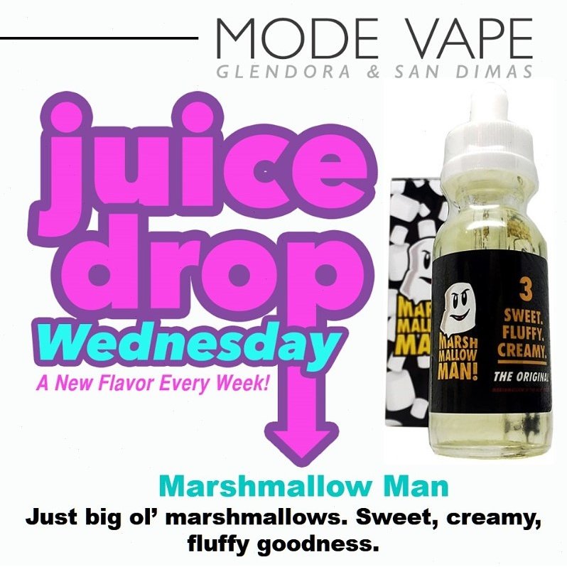 modevapetweets's tweet photo. Introducing our newest  #JuiceDropWednesday, Marshmallow Man. Delicious fluffy #marshmallow #flavor! #modevape #vape https://t.co/INoTGELAet