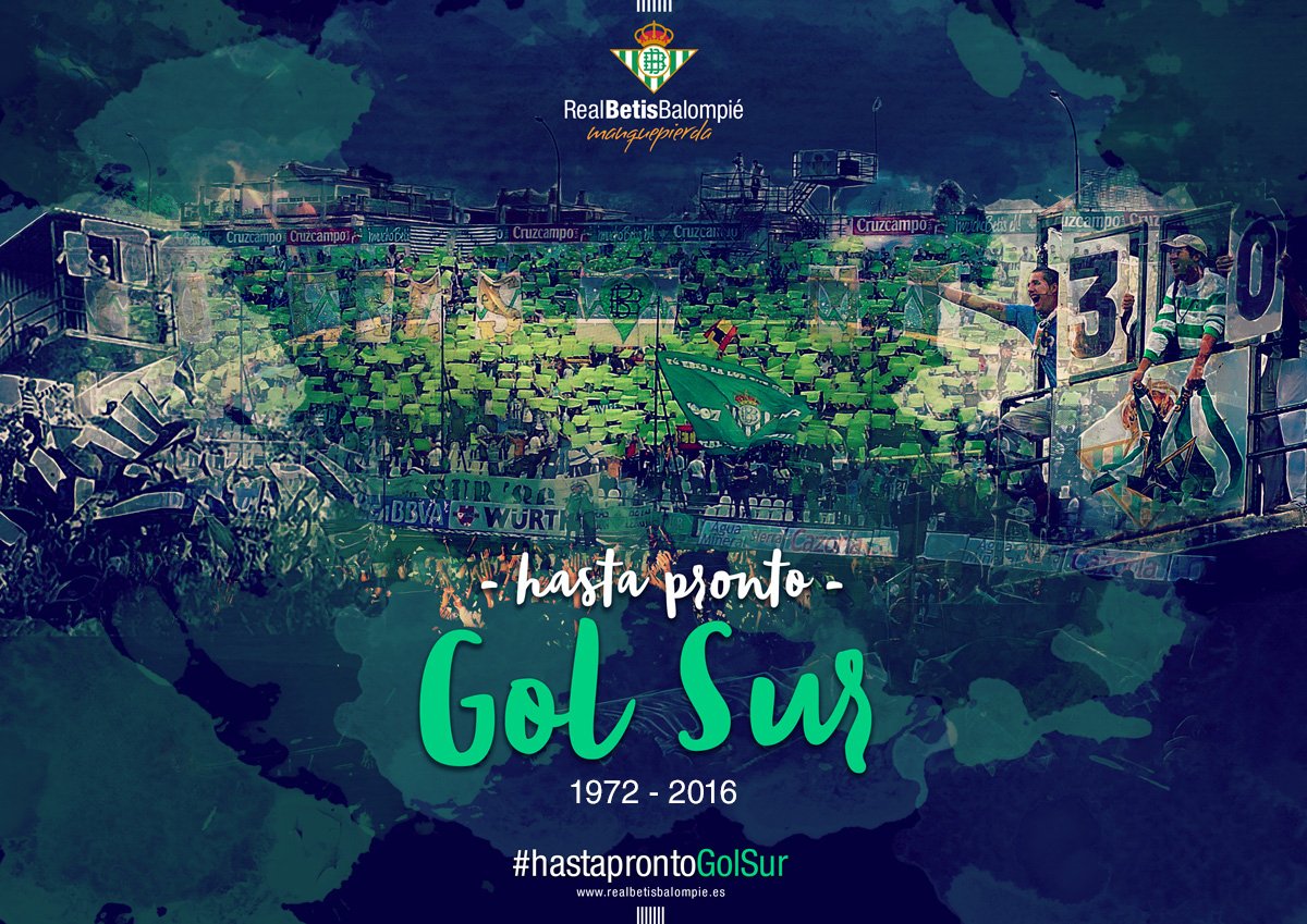 El domingo despedimos al antiguo Gol Sur, parte de nuestra Historia 💚

#HastaProntoGolSur

➡ realbetisbalompie.es/es/noticias/ac…