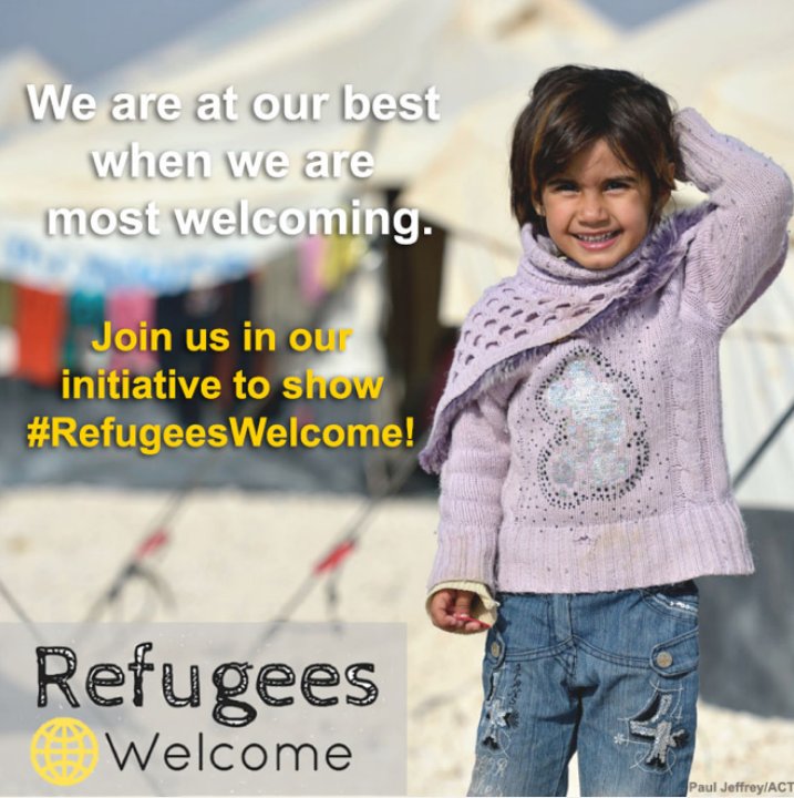 UNAUSA's tweet photo. We're committed to welcoming #refugees in our community! #RefugeesWelcome #WelcomeTogether | https://t.co/AQlGGteRXv https://t.co/Jn5sZheXoB