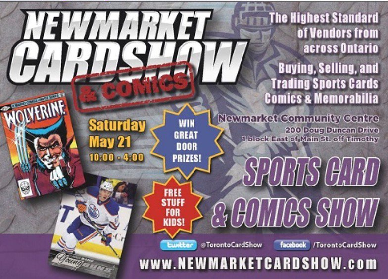 BatCaveCollect's tweet photo. It's all at the Newmarket Comics Show on Sat. May 21st 💥 details via @TorontoCardShow #comicbooks https://t.co/eAs8D8vB8F
