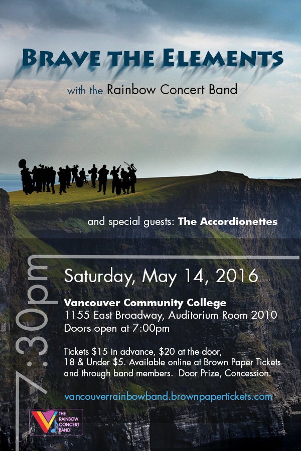 Brave the Elements! Co-MC’s, special musical guests The Accordionettes, ONE NIGHT ONLY! bpt.me/2542858