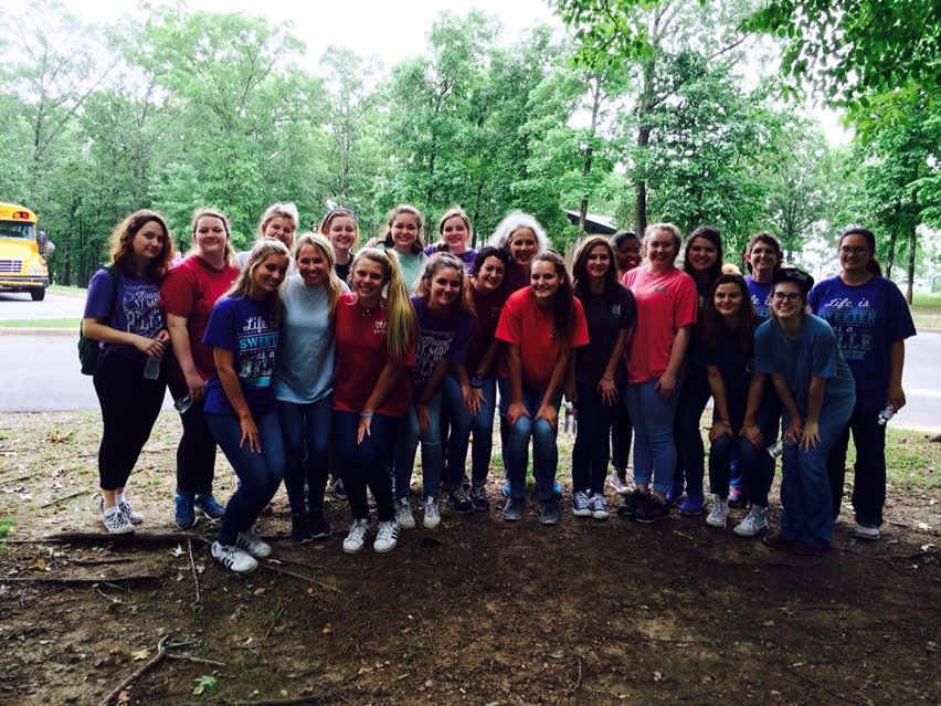 Chemistry girls toured the dam &amp; hydroelectric plant and tested water with Army Corps of Engineers at Lake De Gray.