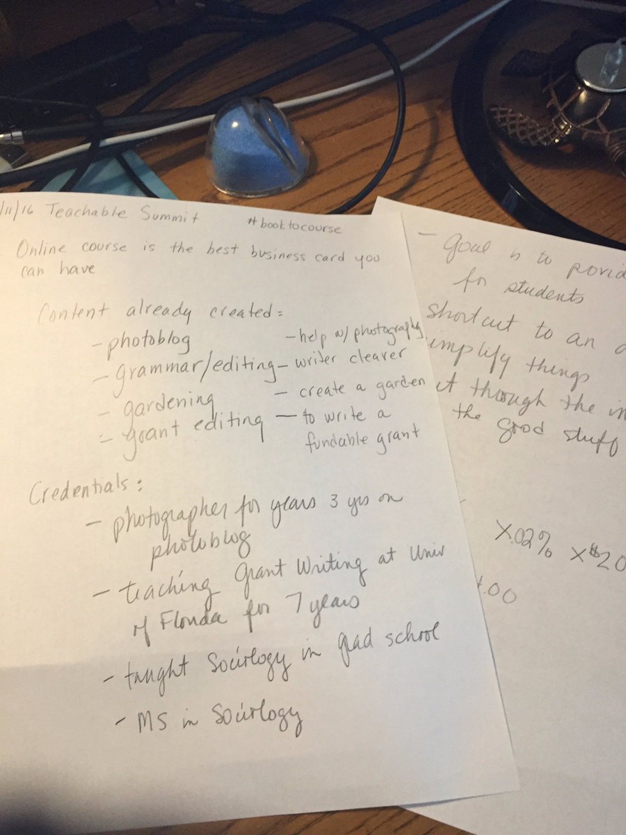 CandyLHill's tweet image. @teachable @ankurnagpal My notes! #CourseCreation #booktocourse