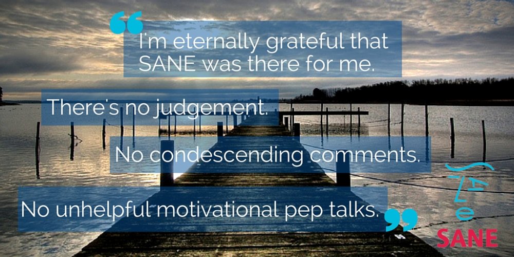 SANE | Changing mental health for good tweet media