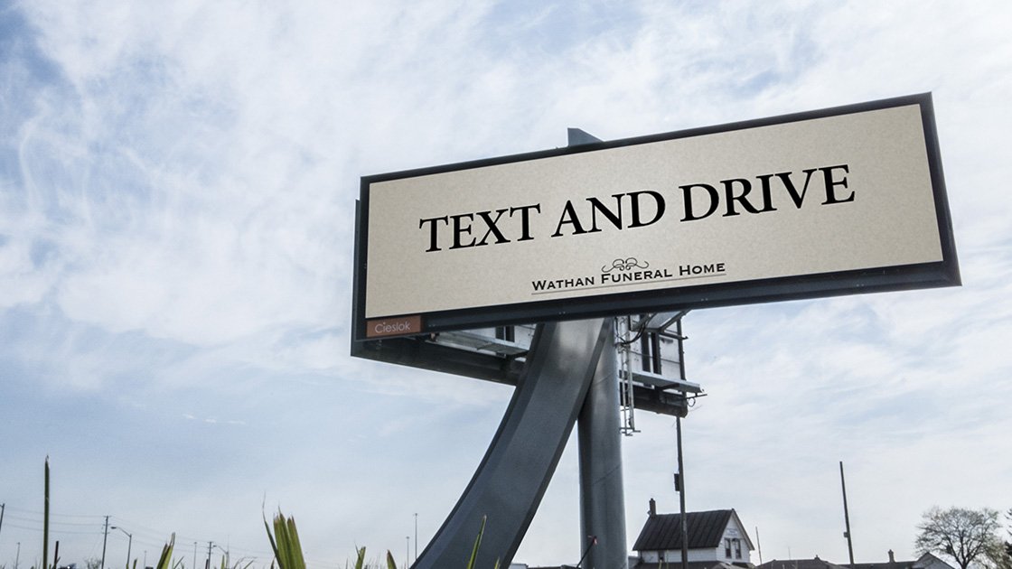 Adweek's tweet photo. This darkly clever billboard for a funeral home leaves Toronto motorists aghast: https://t.co/uQ7xXcgxmQ https://t.co/j906sss99W