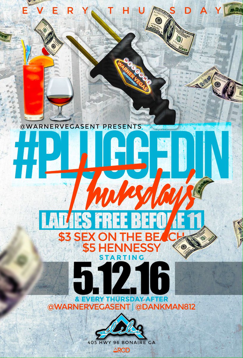 warnervegasent's tweet photo. #Thursday at #Alibi #NightClub in #WarnerRobins is #PluggedIn Thursday's!!! #LadiesFree B4 11PM! #Retweet #Support https://t.co/9KtO2eNqhC