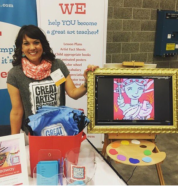 We're at the Utah PTA show today &amp; tomorrow @ the Utah Valley Convention Center. #greatartistprogram #utahpta