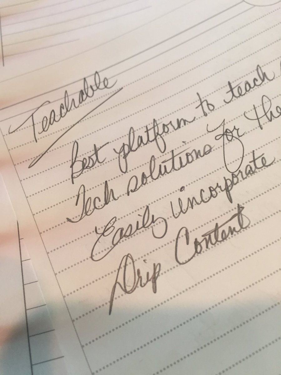 AbbyRike's tweet image. @TeachableHQ Loving the first Summit webinar! #booktocourse