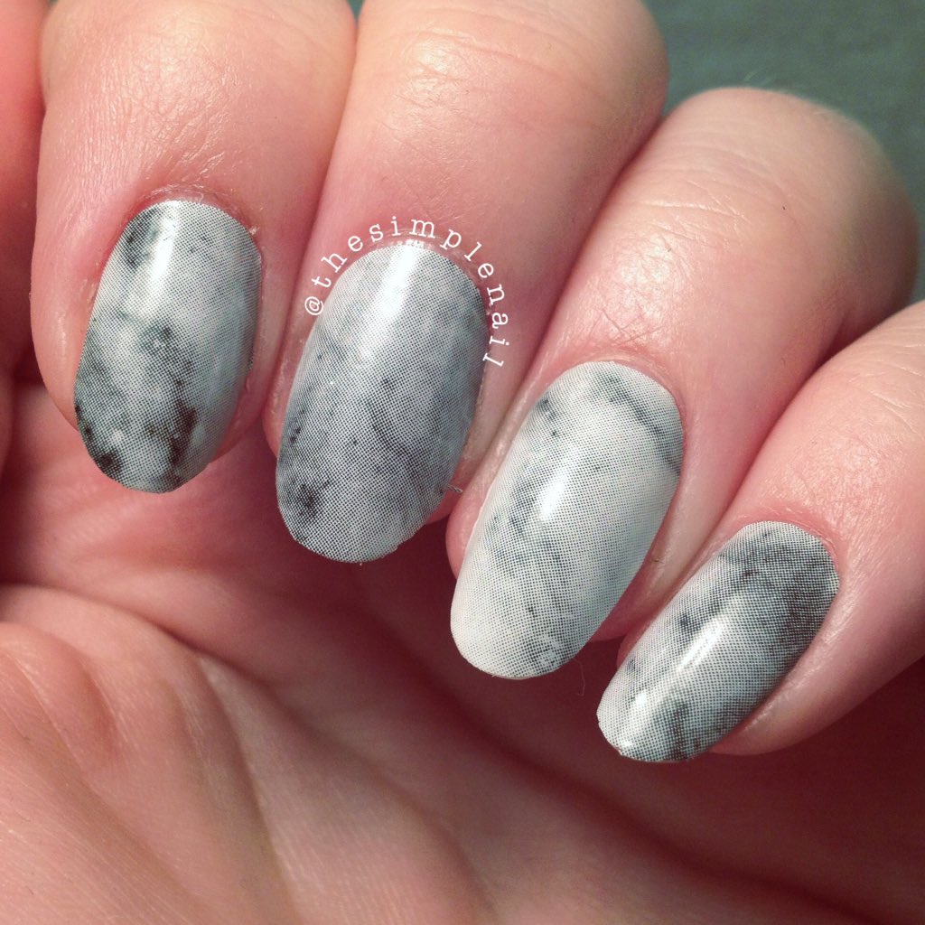 New blog post on these marble nails! Visit lesimplenail.blogspot.co.uk