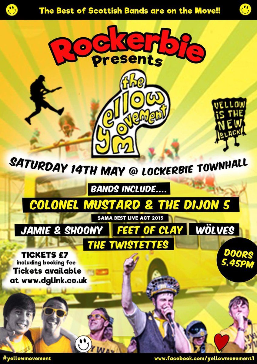 3 days to our big night but its not too late to get ur tkt. 5 bands. £7. Click here rockerbie.co.uk