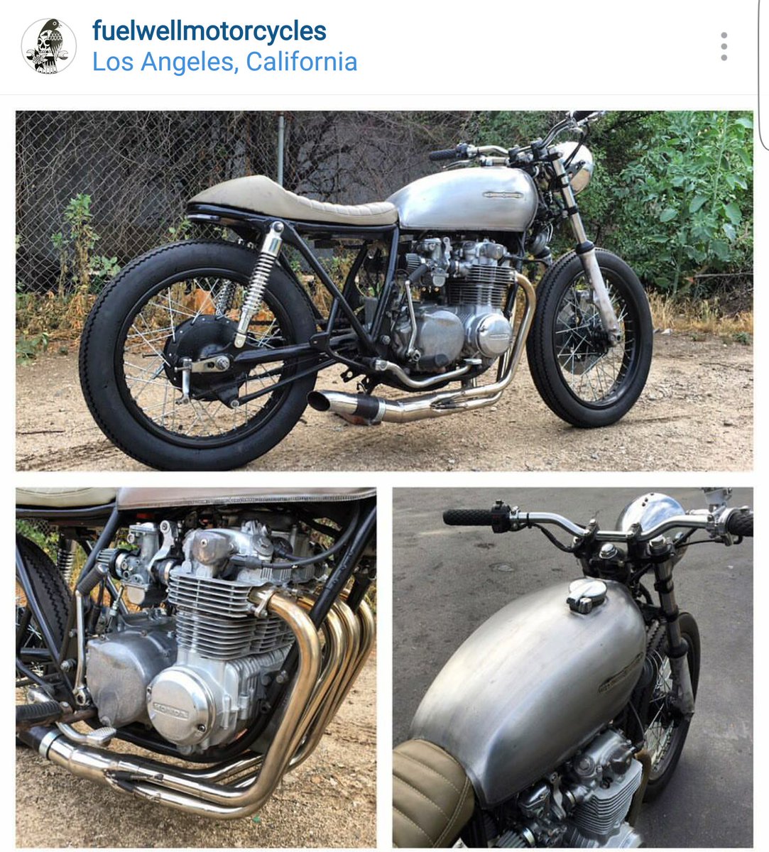 Fully customized CB550. Built from ground up. 
We build #Caferacers #Cb550 #CafeSociety #MotorcycleAwareness