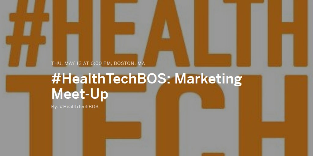 TOMORROW: 6PM #HealthTechBOS hosted by @agbond @WeWorkBOS bit.ly/HTBO516 <a href="/VerbalCare/">VerbalCare</a> <a href="/maxwellhealth/">Maxwell Health</a>