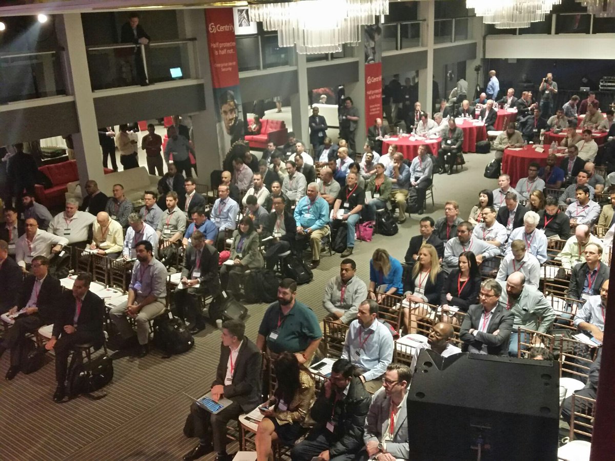 BeccaPL's tweet photo. #CentrifyConnect day one is almost over...it's been an action-packed day. Next up: Cocktail party. @Centrify https://t.co/YW2UYyikNy