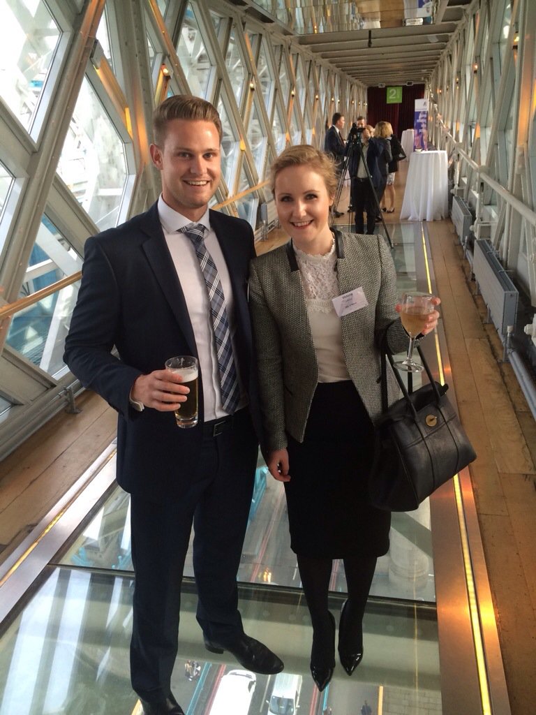 vicsliners's tweet photo. Me & @PK_Hutchinson at @bablondon #futurecitiesconference - kicking it off at Tower Bridge and talking #sportslaw https://t.co/jdvhexJ53u