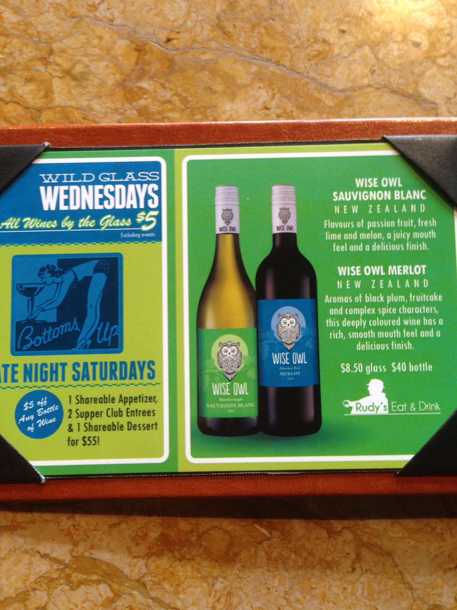 Rudy's Eat & Drink on Twitter "It's wine Wednesday! All wines by the