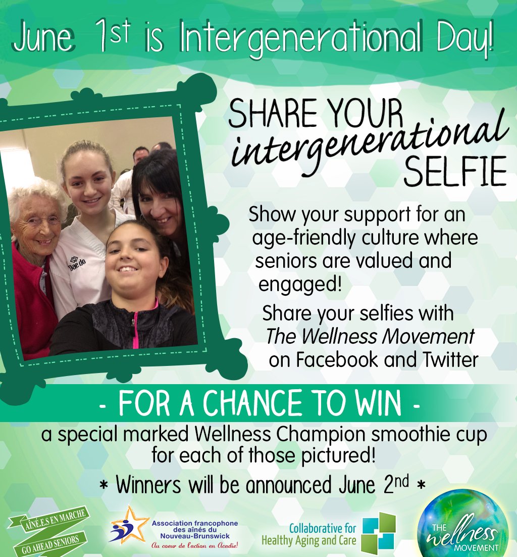 WellnessNB's tweet image. Take part in our little contest for #Intergenerational Day! :) Details: bit.ly/1ZGsbAQ #AgeFriendly