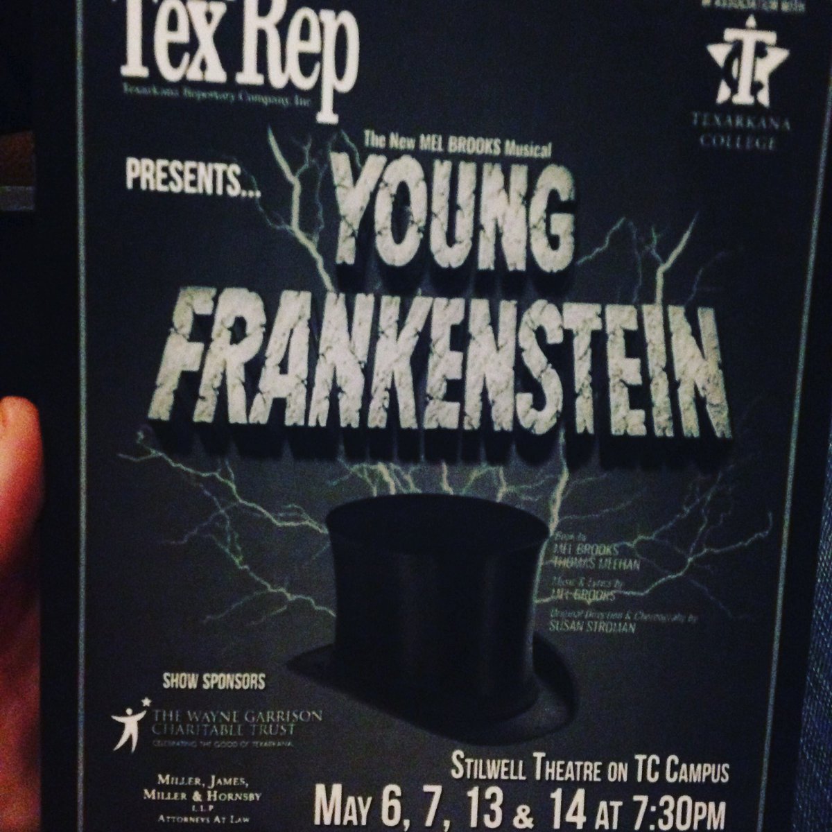 Oren_The_Actor's tweet photo. Come see Tex Reps Young Frankenstein this weekend!!! This Friday and Saturday @ 7:30 and Sunday @ 2:00!!! https://t.co/tq6fVmpw4F