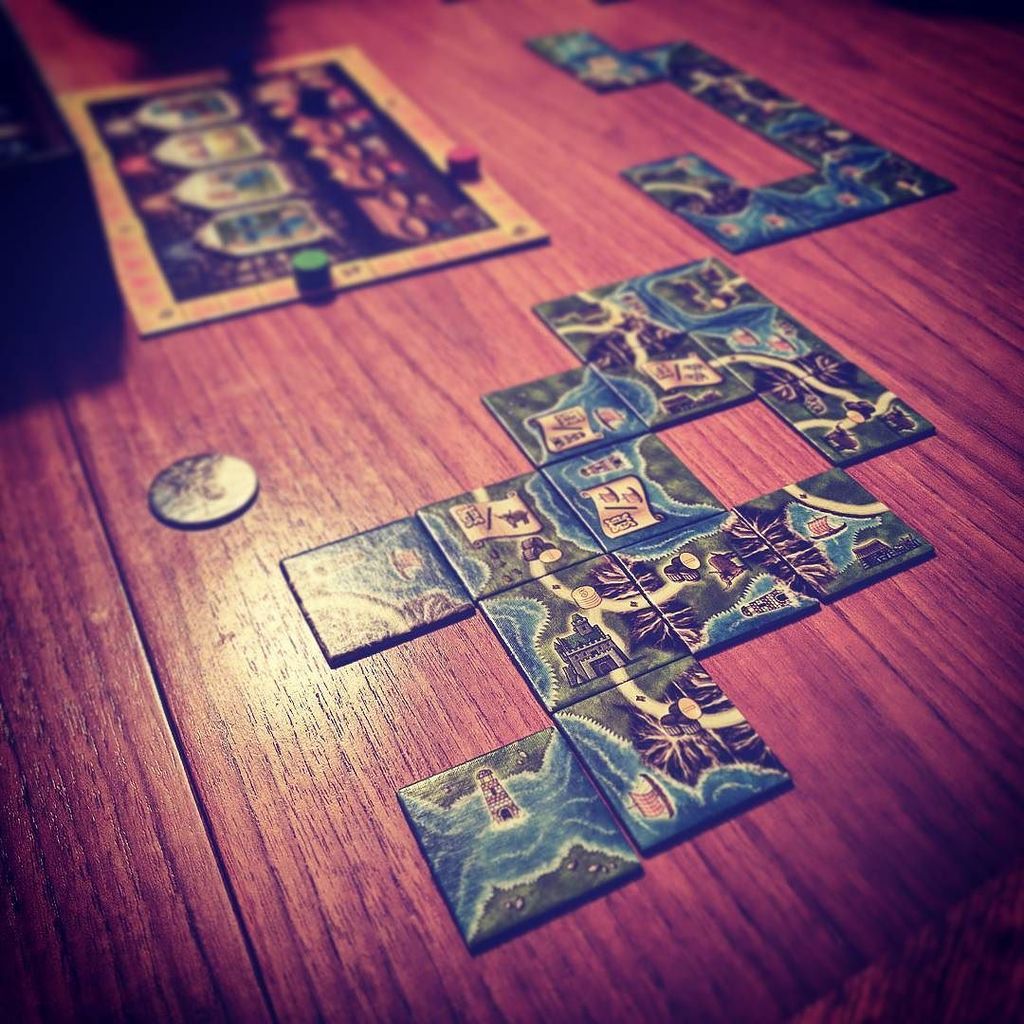 oftd's tweet image. I think I may have put Cat off #isleofsky after nearly lapping her #91points #boardgame #boardgamegeek