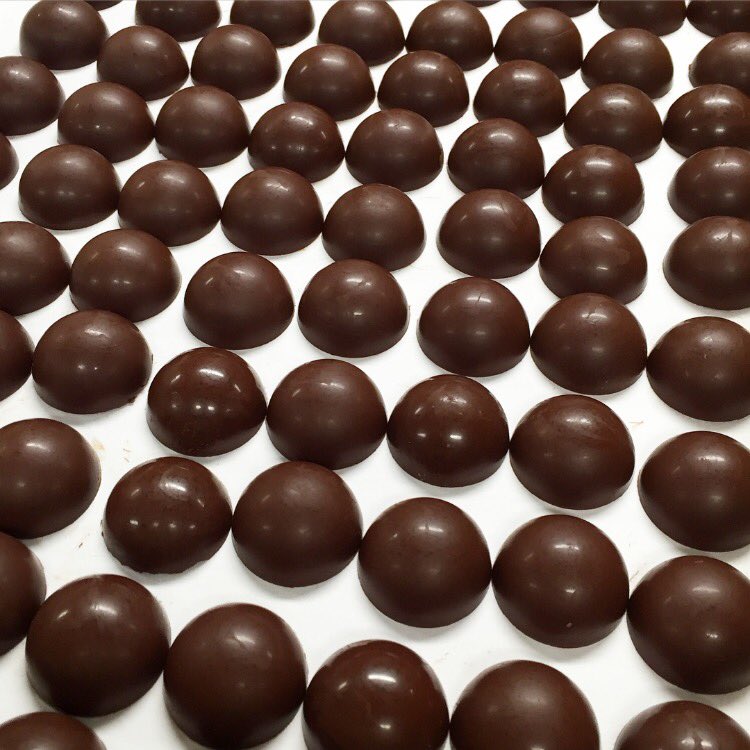 Brutal domes - Textured chocolates for @otisarmada this weekend at @assembleprojects