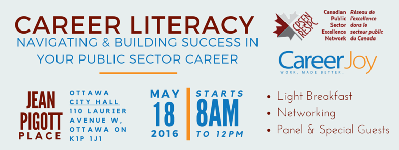 CareerJoy's tweet photo. Join me &amp; @CPSENTweets May 18 for #PublicSector Networking &amp; Workshop!
RSVP @ https://t.co/MNgapPDnH1  #GOCCareerJoy https://t.co/na6iVTVvm1