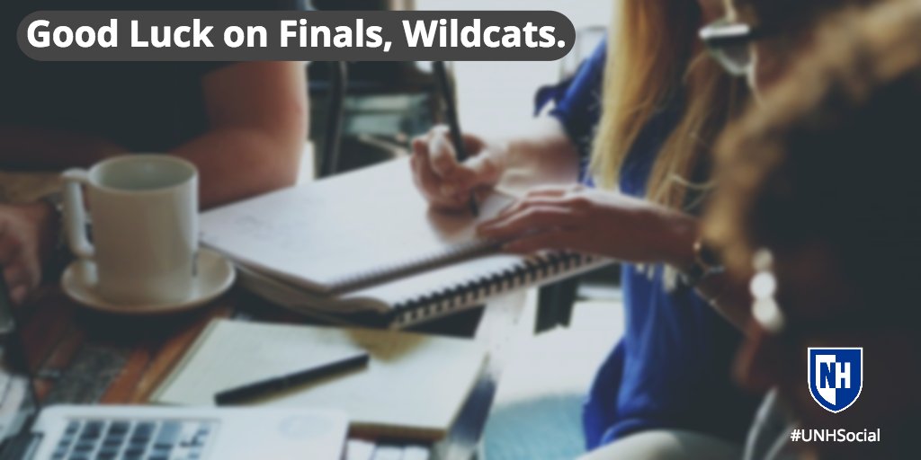 UofNH's tweet photo. Good Luck on Finals, Wildcats. https://t.co/mVd9hfUggw