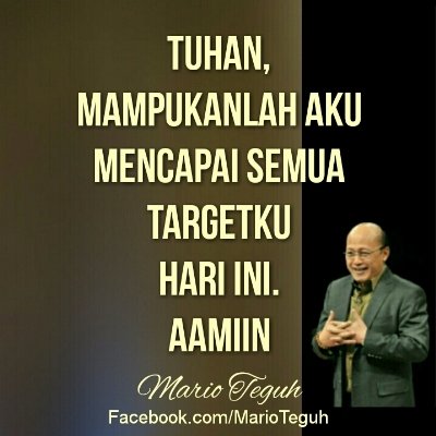 marioteguh's tweet image. Katakanlah Aamiin atau Retweet, jika doa pagi ini adalah doa Anda juga. #SOCMEDAWARDS FANPAGE FB MARIO ☺☺☺