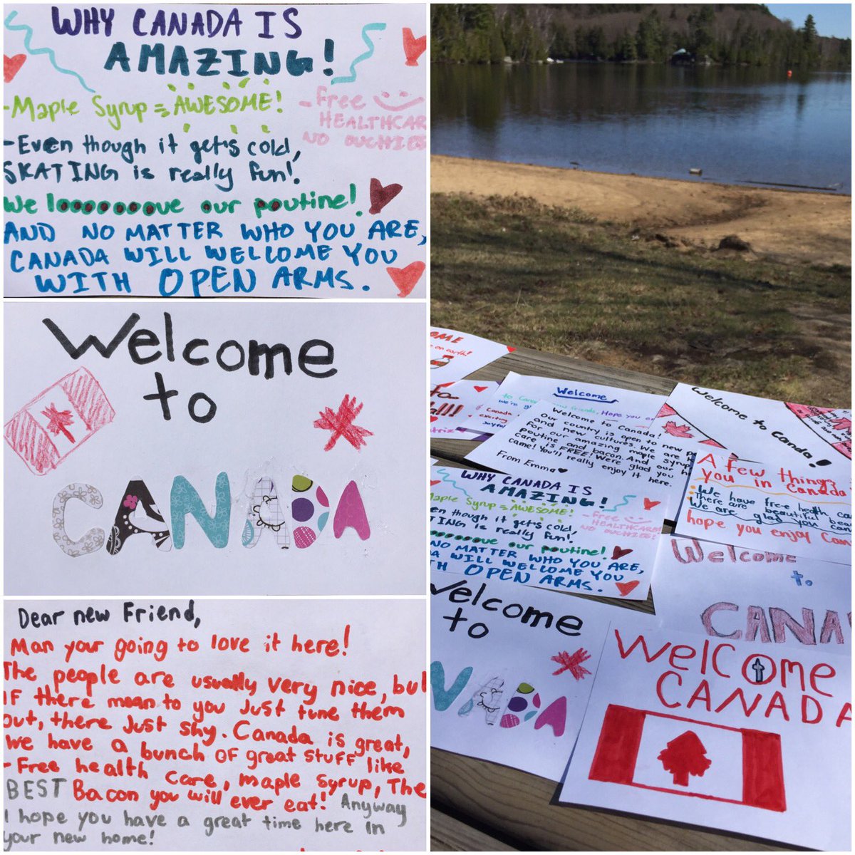 MKs4SDGs's tweet image. Warm #WelcomeCards in the mail to @TonyclementCPC from @tcdsb #CampO2016 students! #Muskoka @JustinTrudeau #refugees