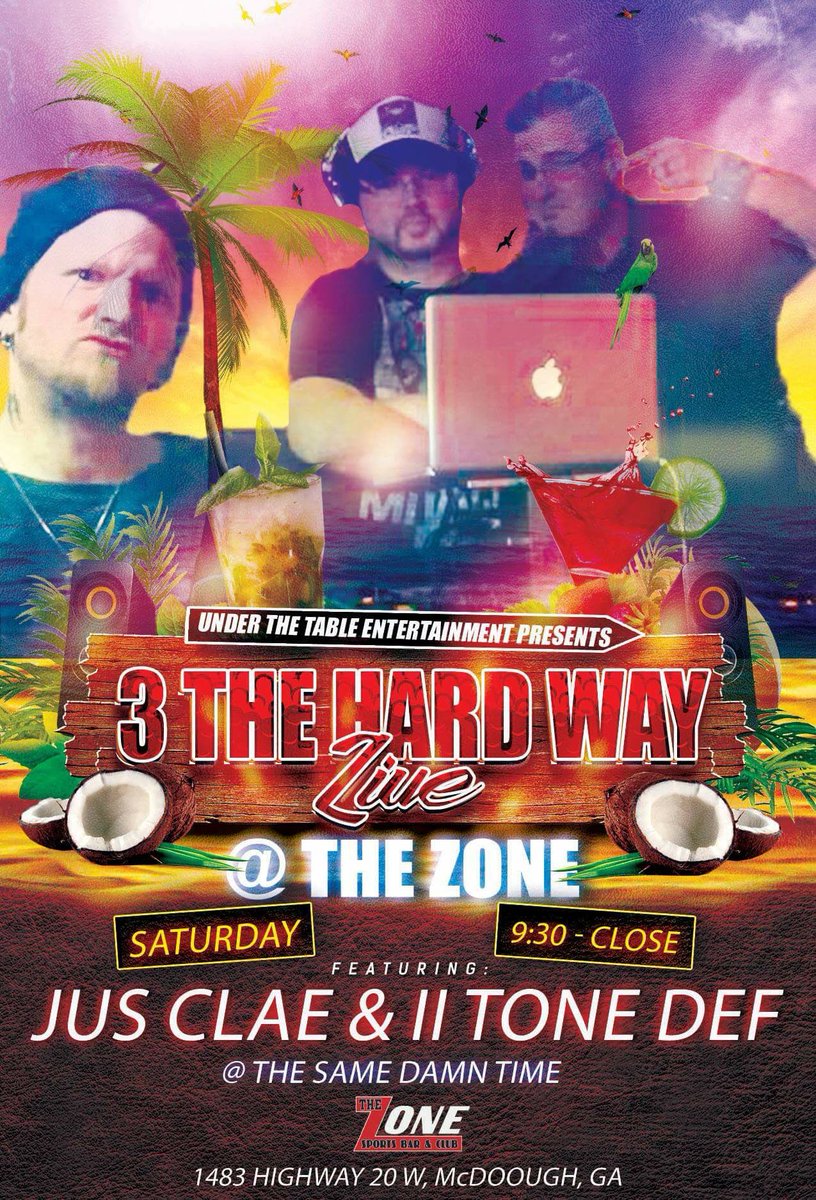 IITONEDEF's tweet image. This Sat we go #3theHardWay at The Zone 🤘🤖🤘 @jusclae &amp;amp; @IITONEDEF at the #SameDamnTime