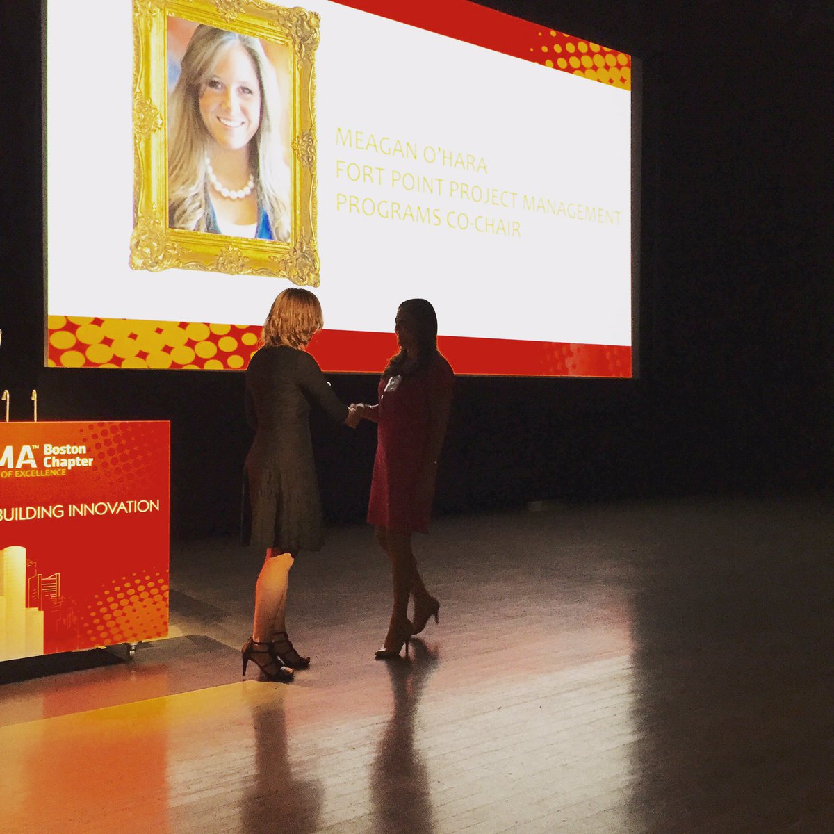IFMA_BOS_PR's tweet photo. Congrats Meaghan! #youmakeithappen @FortPointPM #ifmaawards2016 https://t.co/pmRwgCJDeN