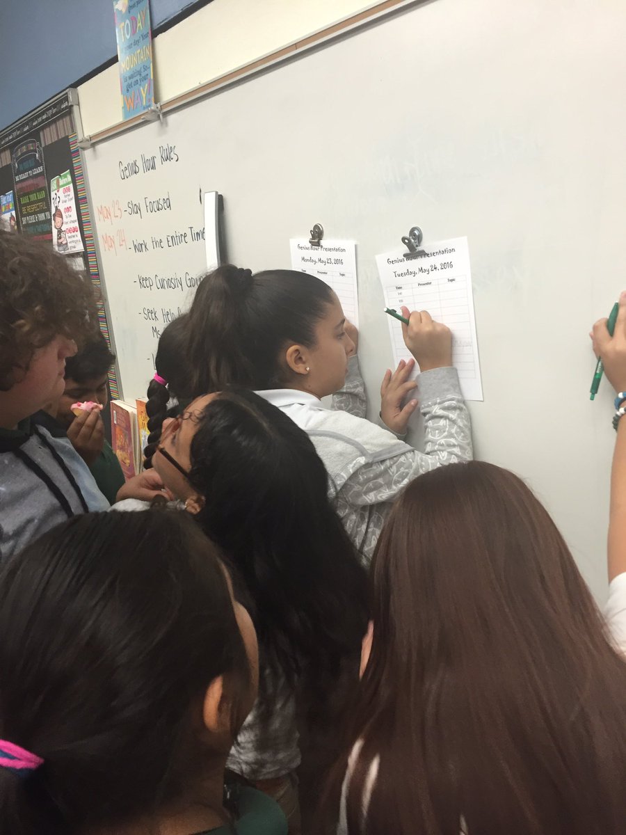 tmce0419's tweet photo. Nothing beats watching excitement take over the classroom! These kiddos can't wait to share their #geniusprojects!!! https://t.co/L7UavB100Z