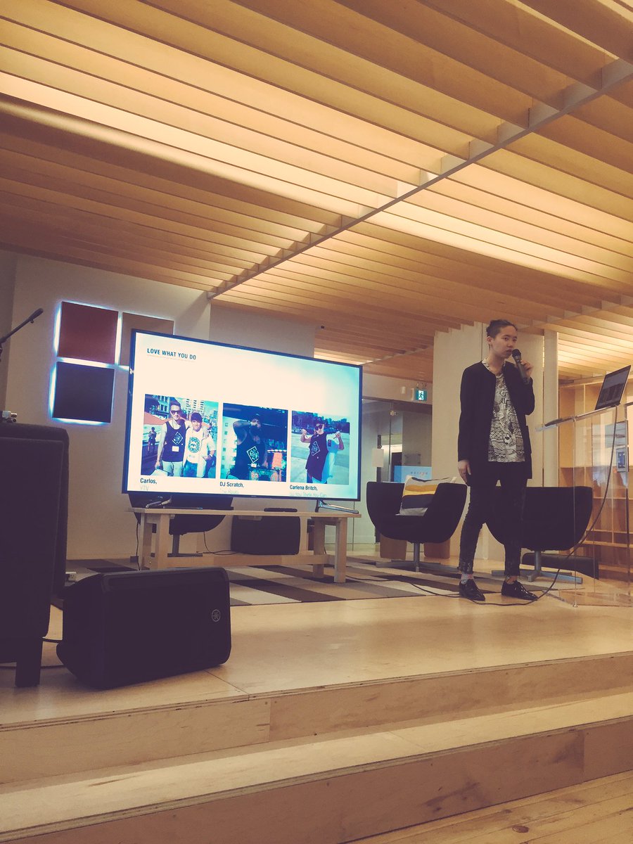 cfndrs's tweet photo. 👏🏼 #DesignTO is trending on Twitter 👏🏼 Learning about the Designer's Journey with CG Chen from @TheGrindOCADU https://t.co/es9jEqKn85