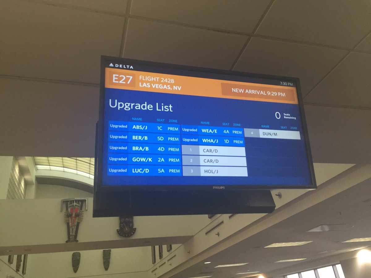 WhaleyKirk's tweet photo. It feels so GOOD to make upgrade list flying to Vegas from Atlanta, YES! #Deltafirstclass https://t.co/UkduVv0zW0