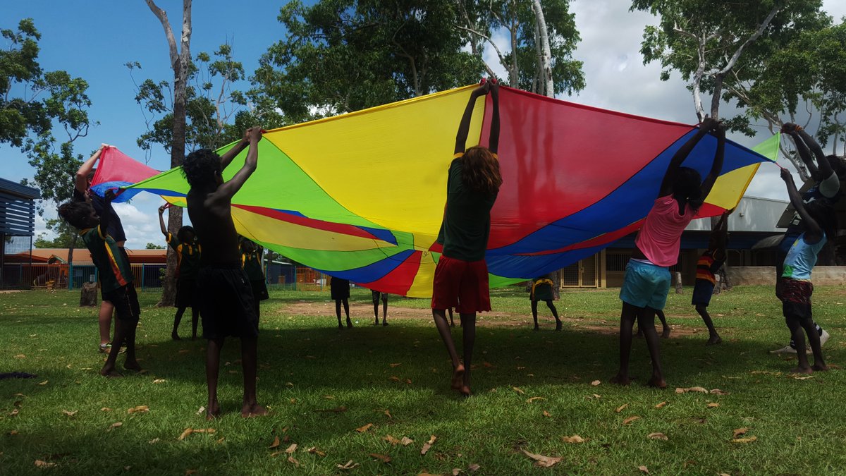 OLSHTCC's tweet image. @OLSHTCC students have fun playing games together in P.E! #sport #NT #Wadeye #Australia