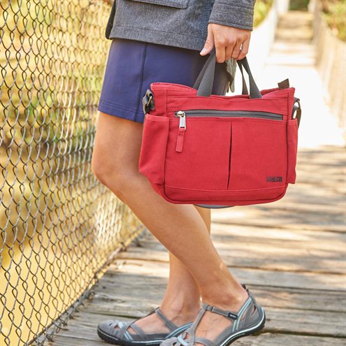 women's canvas travel sling bag